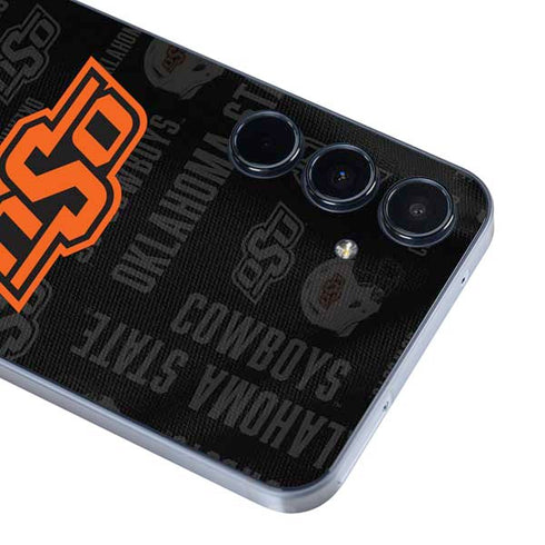 Oklahoma State University Split Jersey Galaxy A35 5G Skin